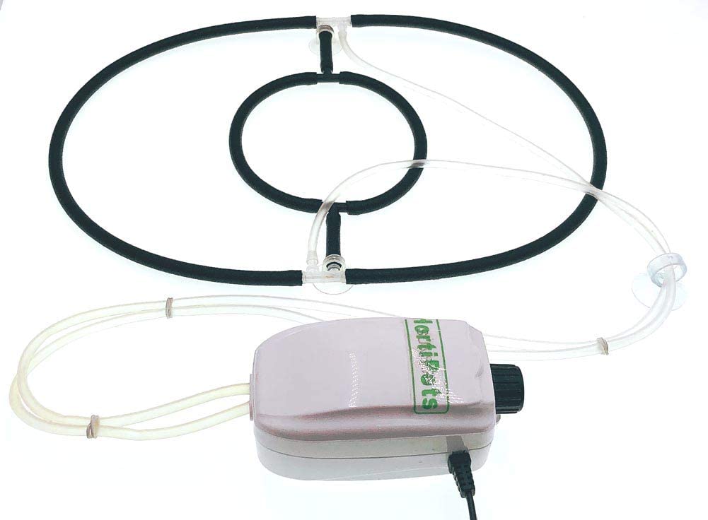 HORTIPOTS DWC Air Diffuser Bubbler Kit with Oxygen Air Pump for DIY Hydroponic Bubbler Bucket System