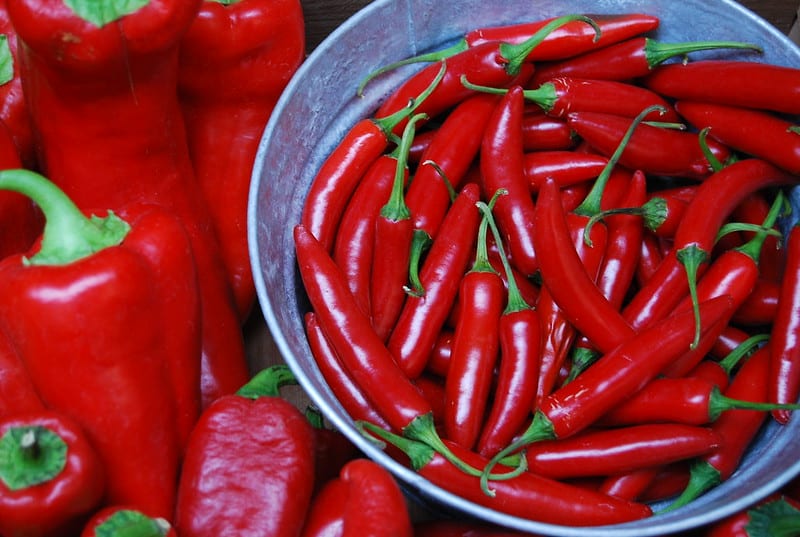 Hot peppers work against spider mites as well