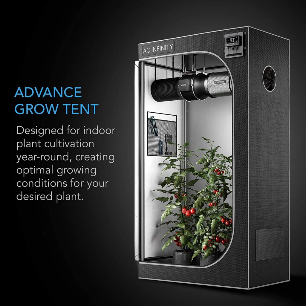 1. AC Infinity CLOUD LAB 844 Advance Grow Tent- 4 x 4 Grow Tent Setup